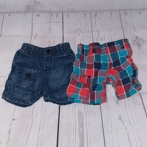 2 pairs of toddler shorts Oshkosh & Crazy8